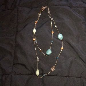 Beaded multi color necklace